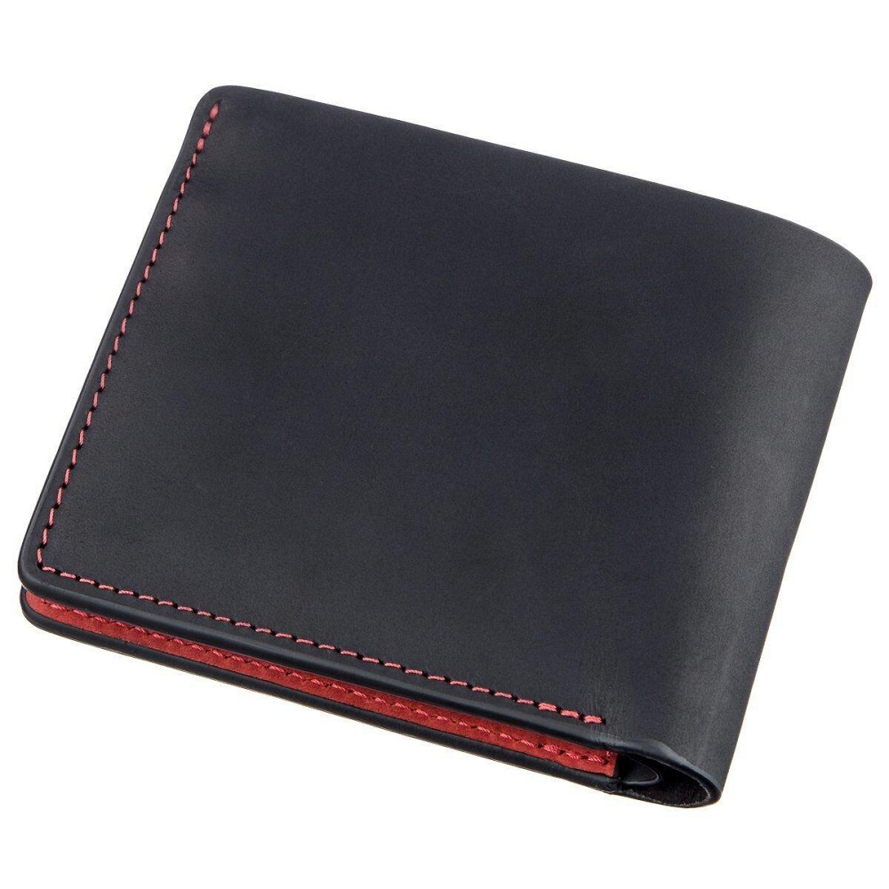 Оригінальна портмоне комбі унісекс на магніті GRANDE PELLE 11207 Чорне Київ - фото 2