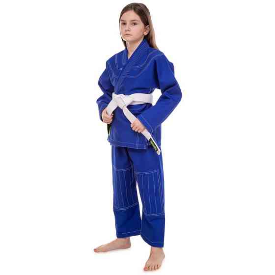 Кимоно для джиу-джитсу подростковое CORE CO-3139-M размер 140-180см синий Спортивная форма Киев