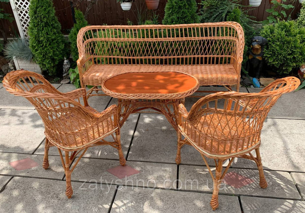 Садовый комплект плетеной мебели Киев - изображение 5