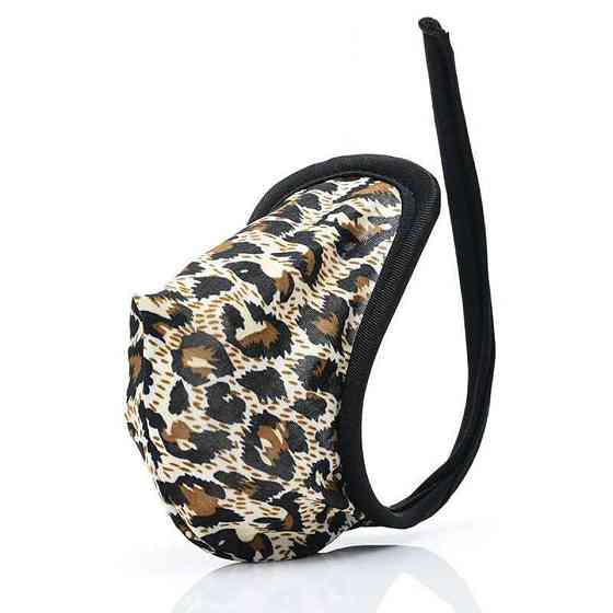 Мужские трусы без лямок с стринги универсальный леопардовый Киев