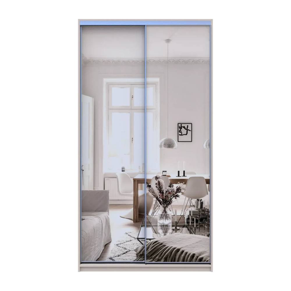 Шафа-купе Doros Сіті Лайт Кашемір 2 дзеркала 120х45х225 (80736344) Дніпро - фото 4