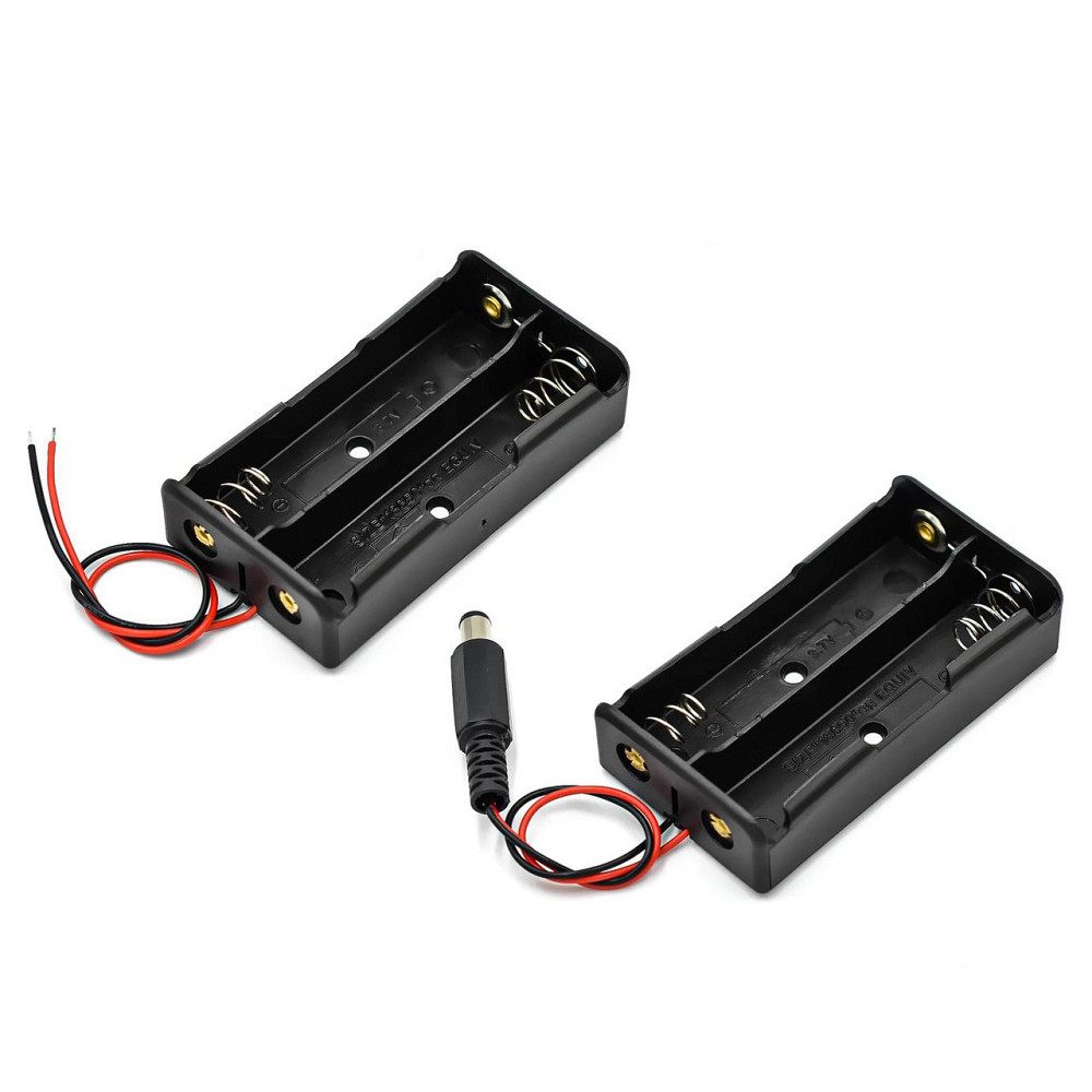 Бокс для 2-х акумуляторів 18650 з проводами для Arduino Київ - фото 5