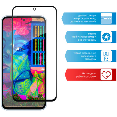 Стекло защитное ACCLAB Full Glue Samsung A54 5G (1283126559860) Винница - изображение 4