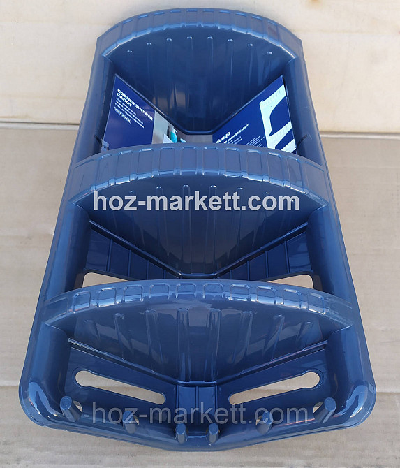 Полка в ванную угловая пластиковая серая 28 х 17.5 х 45 см Харьков - изображение 7