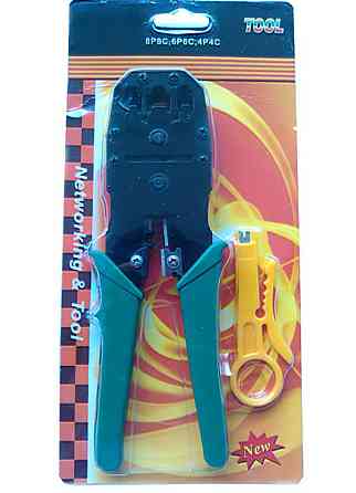 Набір для мережевика: кримпер, тестер, 100 RJ45 коннекторів Вінниця