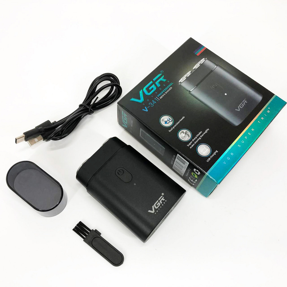 Электробритва для густой бороды VGR V-341, Электрическая бритва для стрижки с влагозащитой JM-79 Львов - изображение 5