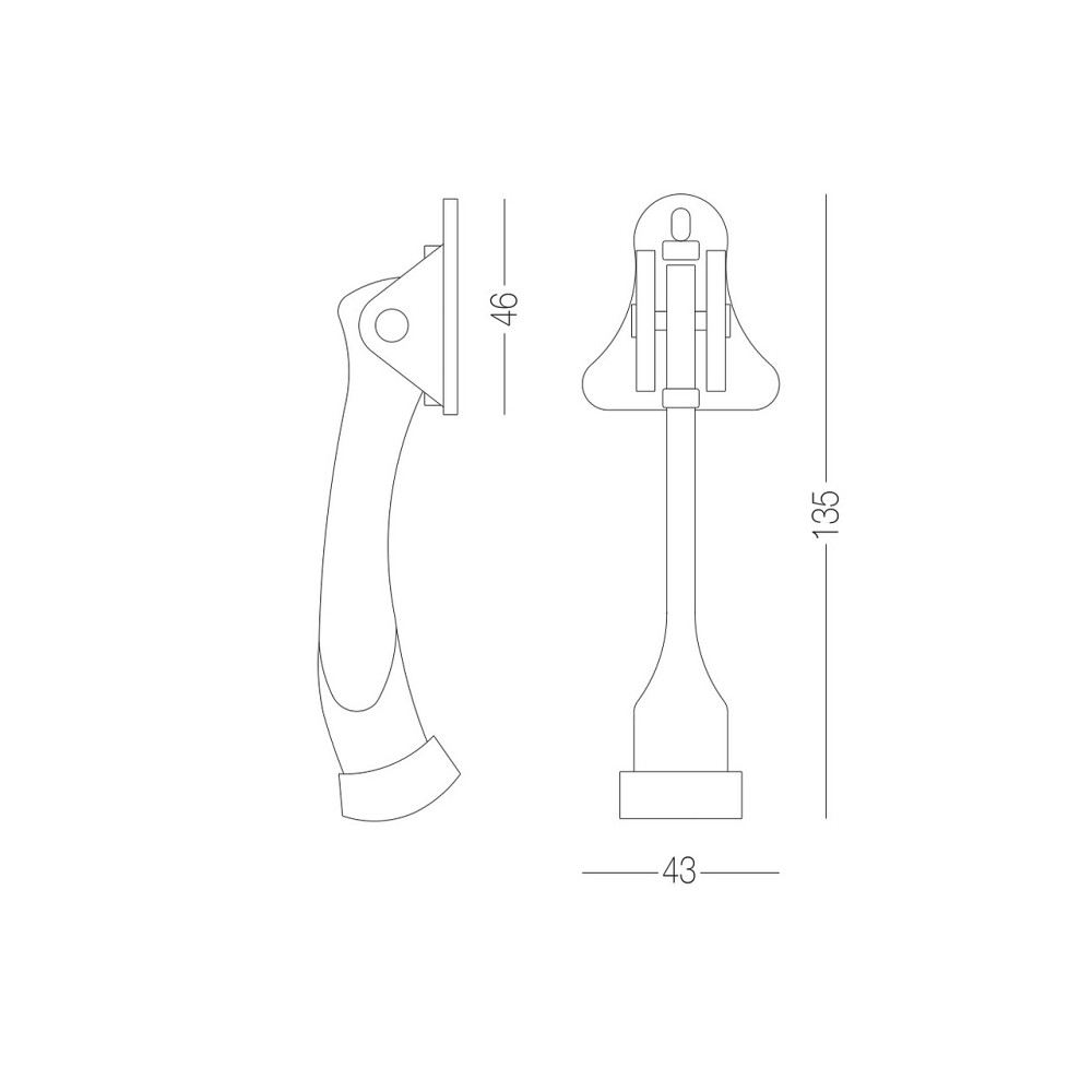 СТОПОР С ФИКСАЦИЕЙ ДЛЯ ДВЕРЕЙ Киев - изображение 2