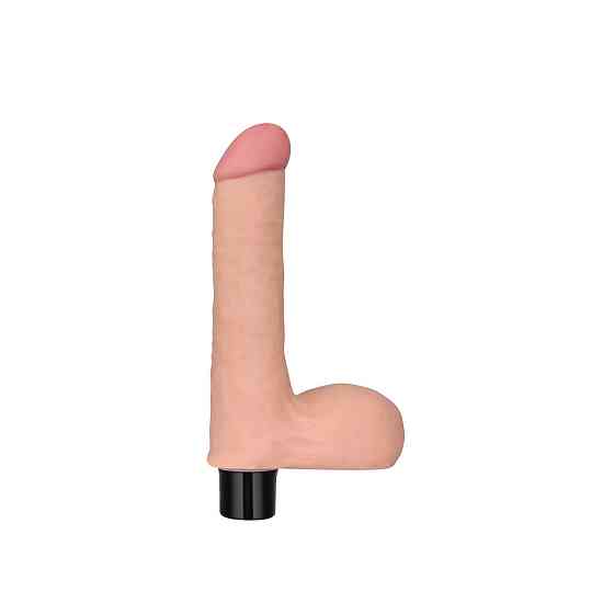 Реалістичний вібратор - Real Softee Vibrator With Balls 8" Sex Aura Київ