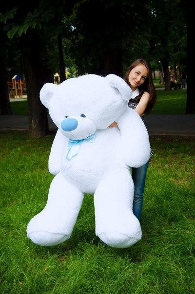 Плюшевий ведмедик М'яка іграшка Бойд 200 см Білий Тернопіль - фото 1
