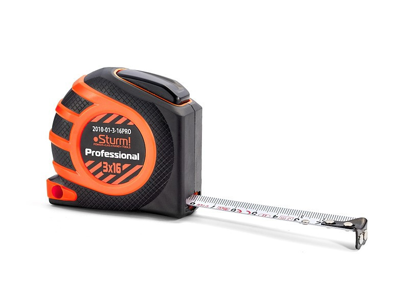 Рулетка 3мх16мм усиленный магнит Sturm 2010-01-3-16PRO (читать описание) Ровно - изображение 2