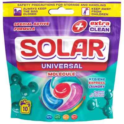 Капсулы для стирки Solar Household Universal Molecule 10 шт. (4820269930384) Винница
