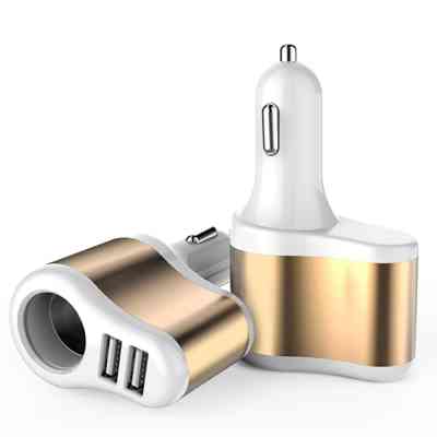 Зарядное устройство XoKo CC-303 2 USB 2.1A Gold / White (CC-303-GDWH) Винница