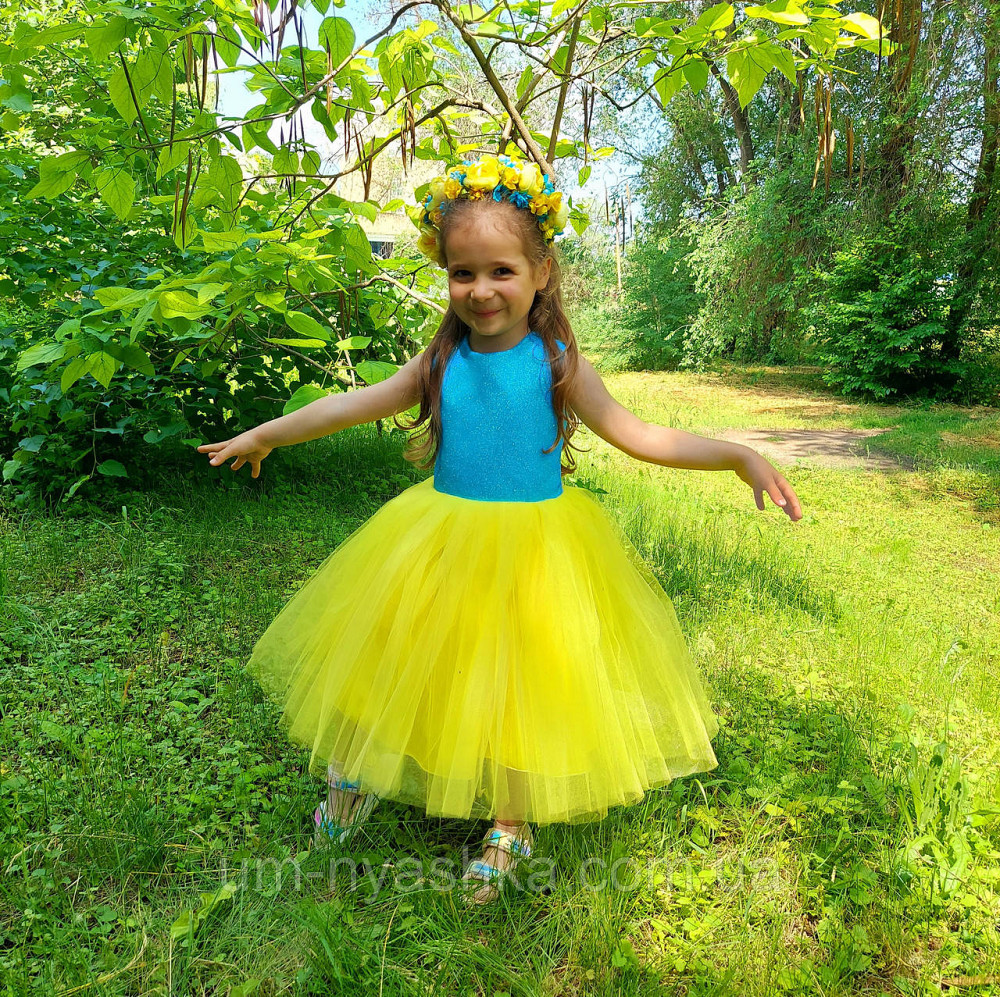 Жовта святкова сукня в патріотичних кольорах Кривой Рог - изображение 8