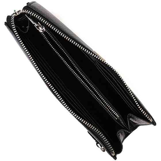 Функціональний чоловічий клатч із натуральної шкіри флотар BOND 22050 Чорний Київ