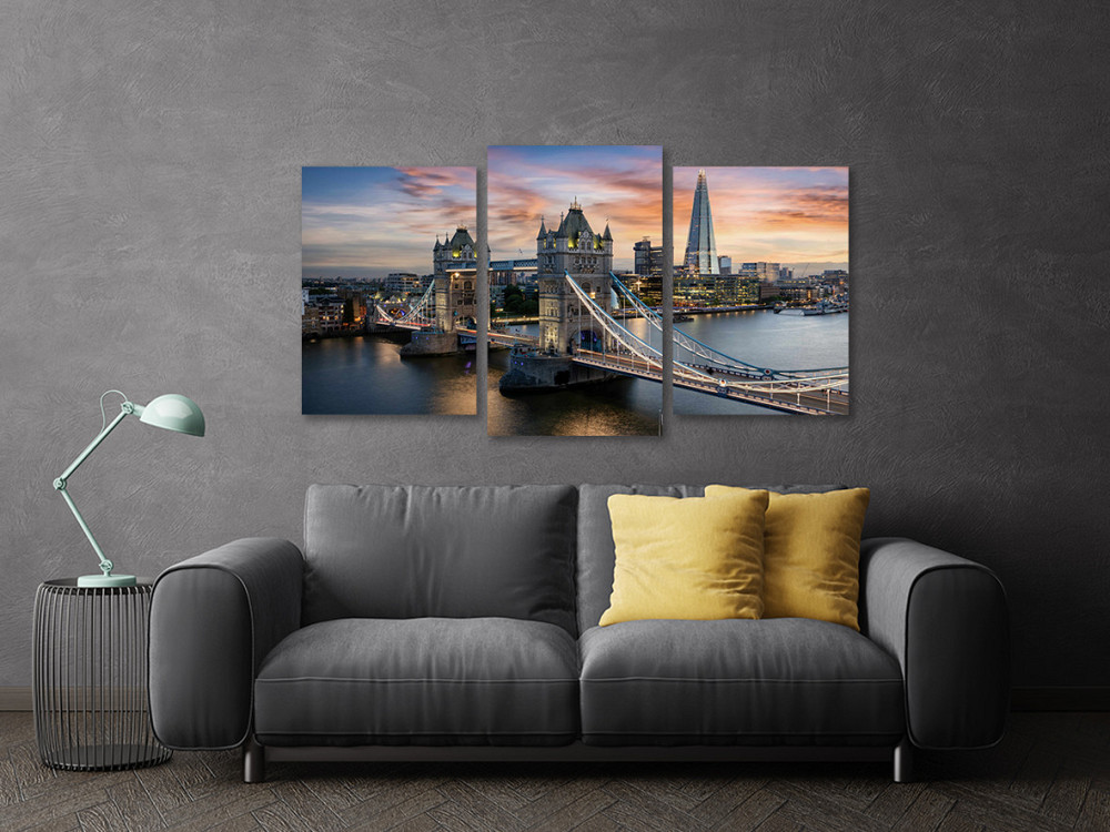 Модульна картина у вітальню/ спальню Лондон   Art-582_3 70x130 см Київ - фото 3