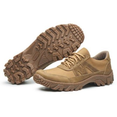 Кросівки тактичні з натуральної шкіри та кордури кольору кайот Харків - фото 4