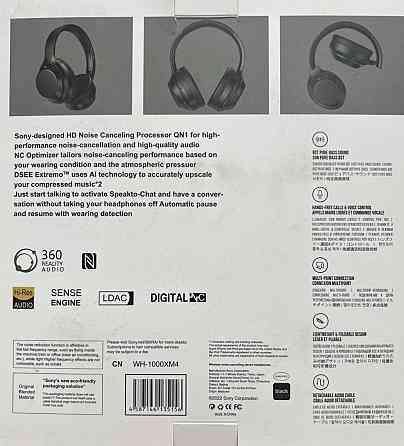 Навушники Sony WH-1000XM4 чорного кольору. Київ