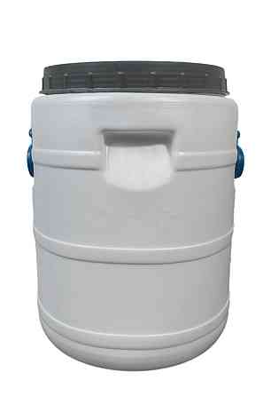 Пластиковая  бочка  30 л пищевая белая бидон  широкая горловина для солений,меда, молока Днепр