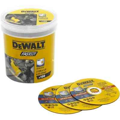 Круг отрезной DeWALT FASTCUT, нержавеющая сталь/листовой металл, 125x1x22,23 мм, 100 шт (DT20540) Винница