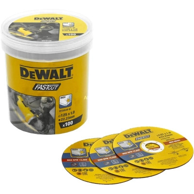 Круг отрезной DeWALT FASTCUT, нержавеющая сталь/листовой металл, 125x1x22,23 мм, 100 шт (DT20540) Винница - изображение 2