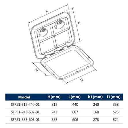 Люк доступа 440315 Seaflo SFRE1-315-440-01 Киев