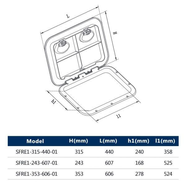 Люк доступа 440315 Seaflo SFRE1-315-440-01 Черкассы - изображение 4