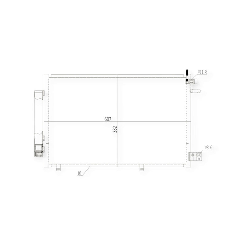 Радіатор Ford Fiesta 1.25-1.6 08-кондиціонера Мукачево - фото 1