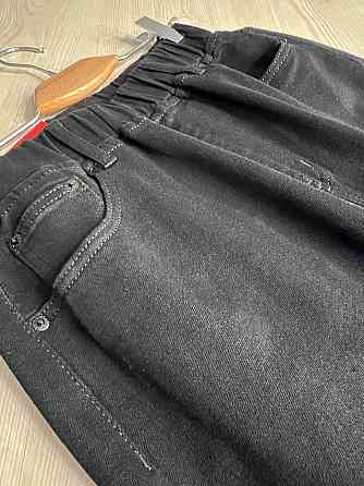 Джинси жіночі Vanver 81888 mom jeans relax comfort талія на резинці великі розміри чорні, чорний, З6 Одеса