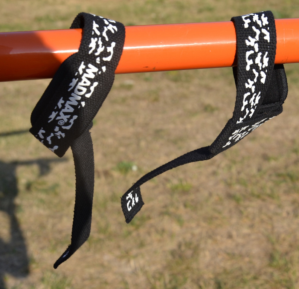 Лямки для тяги MadMax Camo Power Wrist Straps Camo/White Київ - фото 9