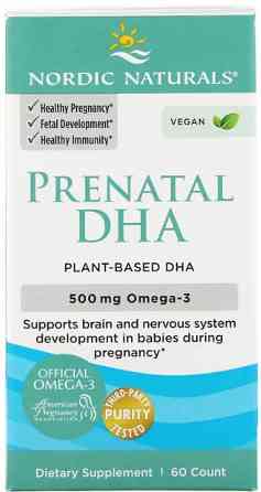 Риб'ячий жир для вагітних Nordic Naturals Prenatal DHA 500 мг 60 капс Київ