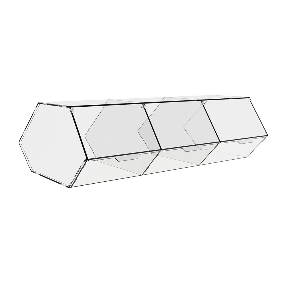 Диспенсер EKOSTAR для мармеладов, снеков, орехов 3 ячейки Киев - изображение 3