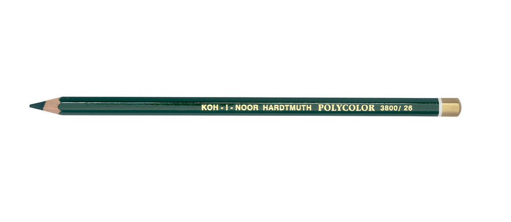 Олівець художній "Kooh-i-Noor" POLYCOLOR 3800/26 dark green/темно-зелений, шт Київ - фото 1