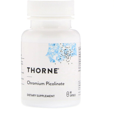 Минералы Thorne Research Хром Пиколинат 500 мкг, Chromium Picolinate, 60 капсул (THR-25502) Винница - изображение 1