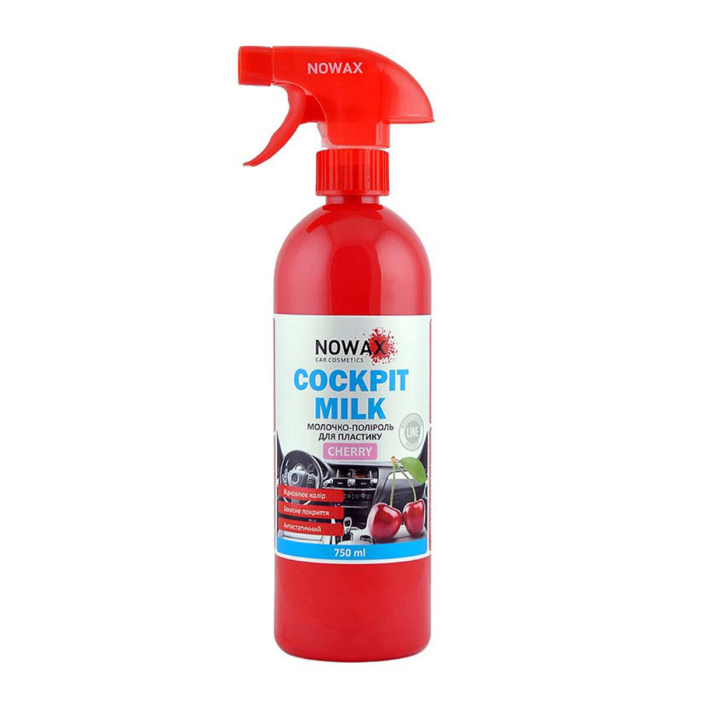 Поліроль-молочко для панелі приладів Nowax Cockpit Milk Вишня, 750мл Киев - изображение 1