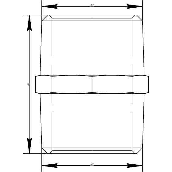 Ніпель VIEGA 1522  1″ ЗЗ (266608) Луцк
