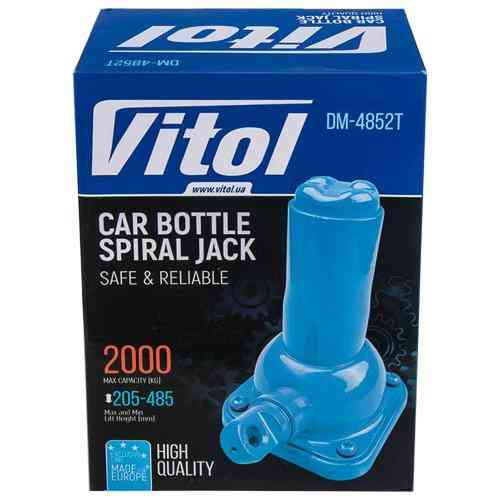 Механический телескопический домкрат 2 т, подъем 215-485 мм, вес 4,5 кг (DM-4852T/ST-107H) Харьков