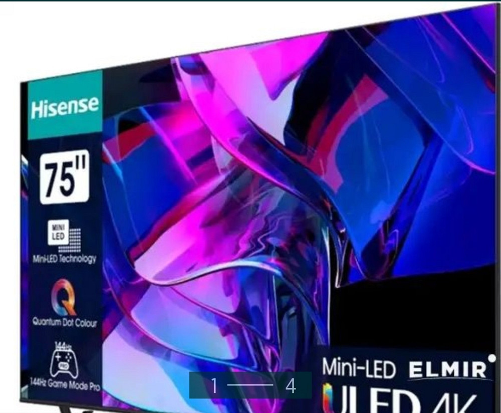 Телевизор: HISENSE 75U7KQ 75 Дюйма.Причина продажі : не підійшов розмір. В наличии, купить г Харьков Харьков - изображение 1
