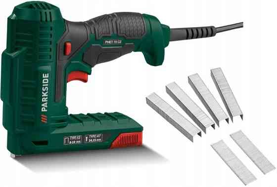 Электрический Степлер сетевой ручной со скобами и гвоздями Parkside (РНЕТ 15 С2) Нововолынск