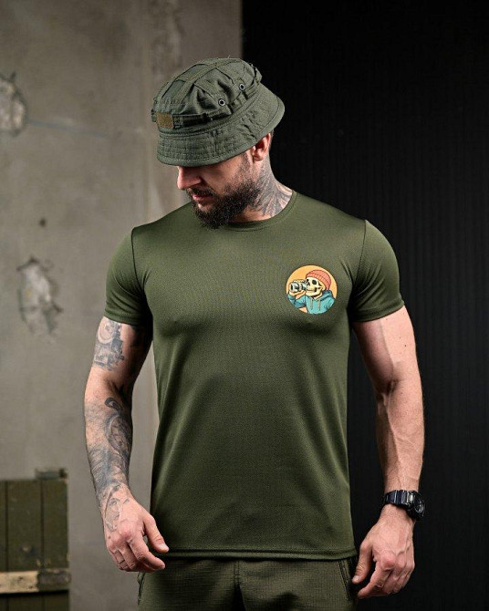 Тактична потовідвідна футболка Revo oliva ПП7726 Одеса - фото 4