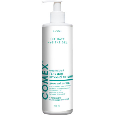 Гель для интимной гигиены Comex Натуральный с молочной и гиалуроновой кислотой 500 мл (4820230954098) Винница - изображение 1
