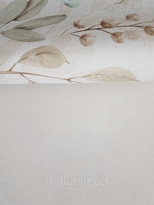 Обои метровые виниловые на флизелине Sintra Structure однотонные под ткань полоски сеточкой бежевые 460400 Киев - изображение 3