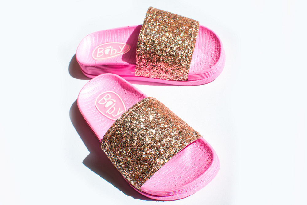 Шлепанцы летние детские для девочки розовые 