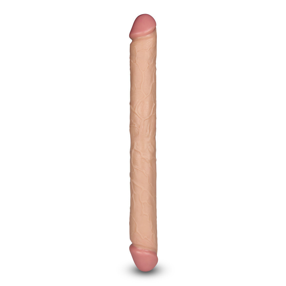 Двосторонній фалоімітатор - King-Sized Realistic Slim Ultra Double Dildo 17" Sex Aura Київ - фото 8