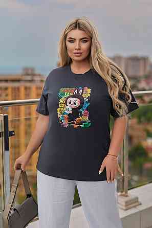 Базова жіноча футболка з малюнком "Labubu" | Норма і батал Київ