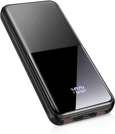 Повербанк Doubc MB26 10000 мА·ч, быстрая зарядка 22,5 Вт PD, USB-C + 2×USB-A, LED-дисплей, черный Киев