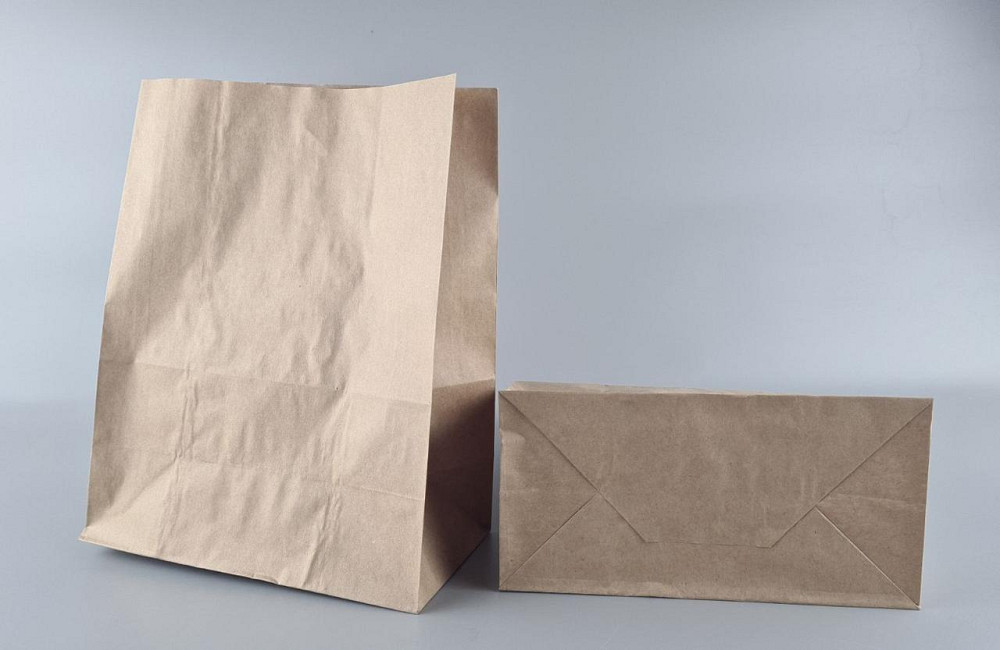 Пакет паперовий 29*23*12 см 70 г\м2 коричневий з дном уп. 25 шт. Харків - фото 1