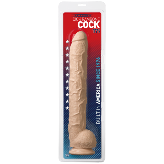 Фаллоимитатор Doc Johnson Dick Rambone Cock White, диаметр 6см, длина 42см, ПВХ Sex Aura Киев