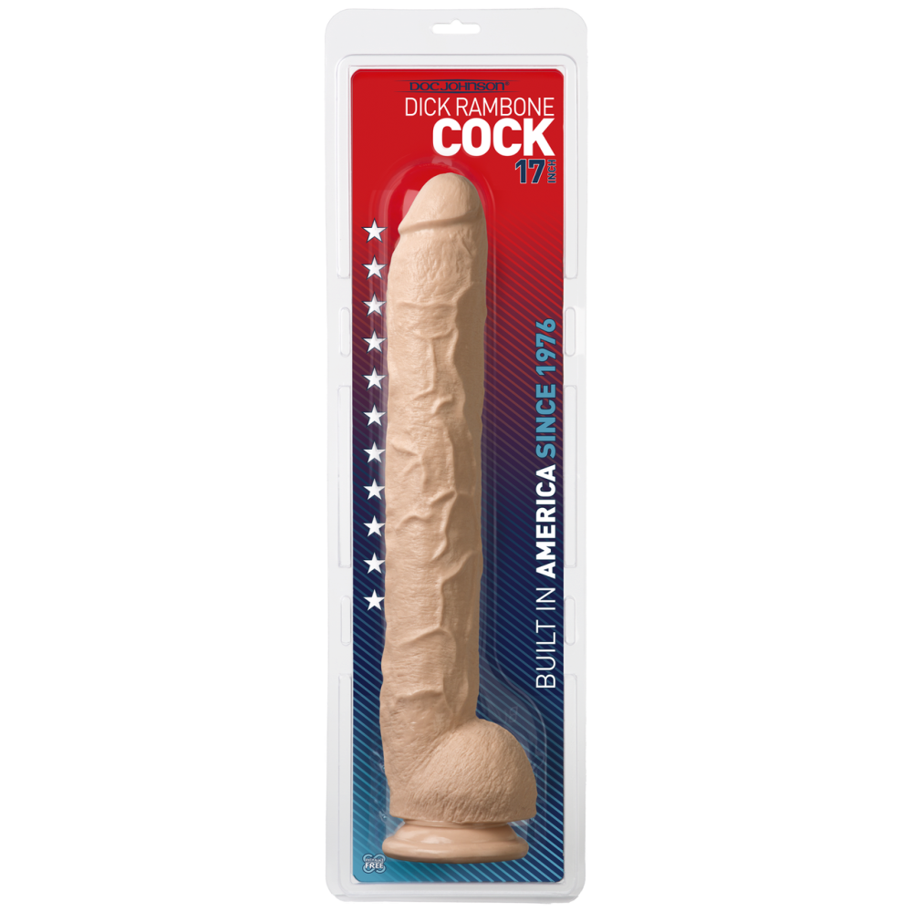 Фаллоимитатор Doc Johnson Dick Rambone Cock White, диаметр 6см, длина 42см, ПВХ Sex Aura Киев - изображение 3