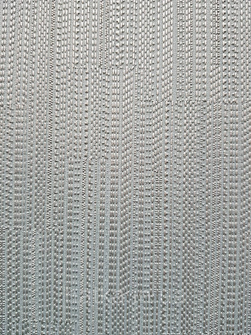 Шпалери вінілові на флізелін Sirpi Alta gamma Sempre 3 рогожка тонка структурна синя смужка з сріблом Київ - фото 3