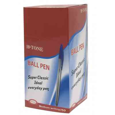 Ручка шариковая H-Tone 0,7мм, красная, уп. 50 шт (PEN-HT-JJ20103-R) Винница